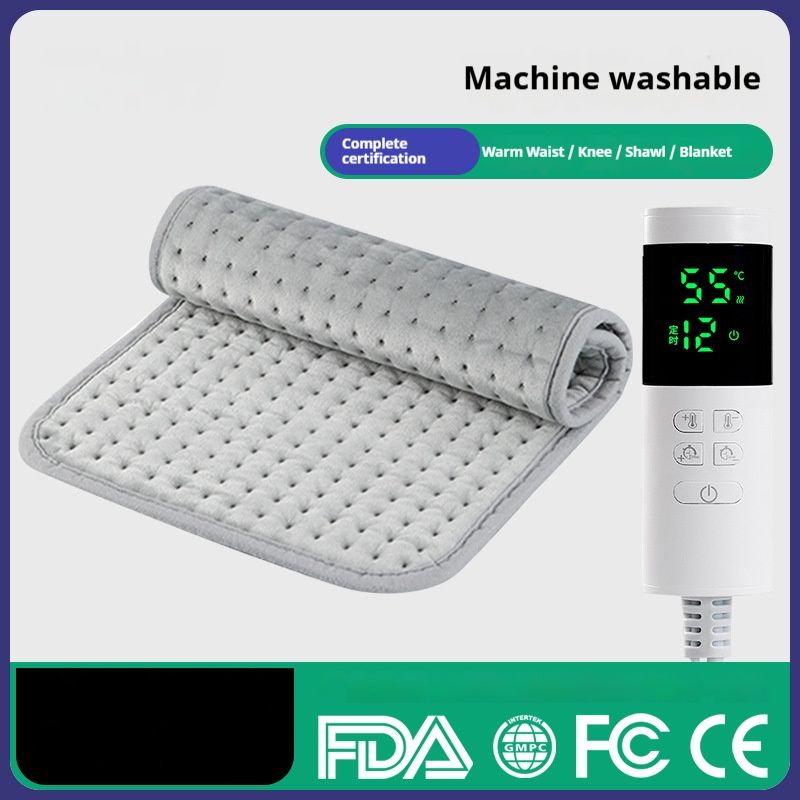 Tappetino riscaldante elettrico intelligente – Coperta in pile di cristallo ultra morbida, regolabile con 6 temperature e 4 timer (30x40 cm/30x60 cm/40x76 cm/43x84 cm/50x100 cm)_voghion.com