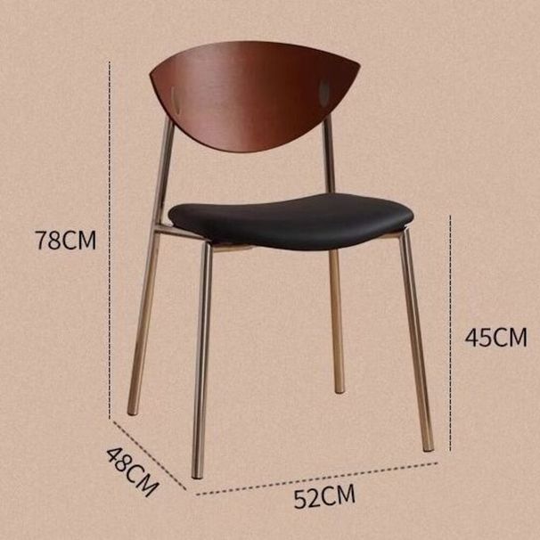 Sedia da pranzo vintage in legno massello per uso domestico, sedia da pranzo leggera e di lusso Bird Leisure Cafe, sedia con schienale in ferro battuto di design_voghion.com