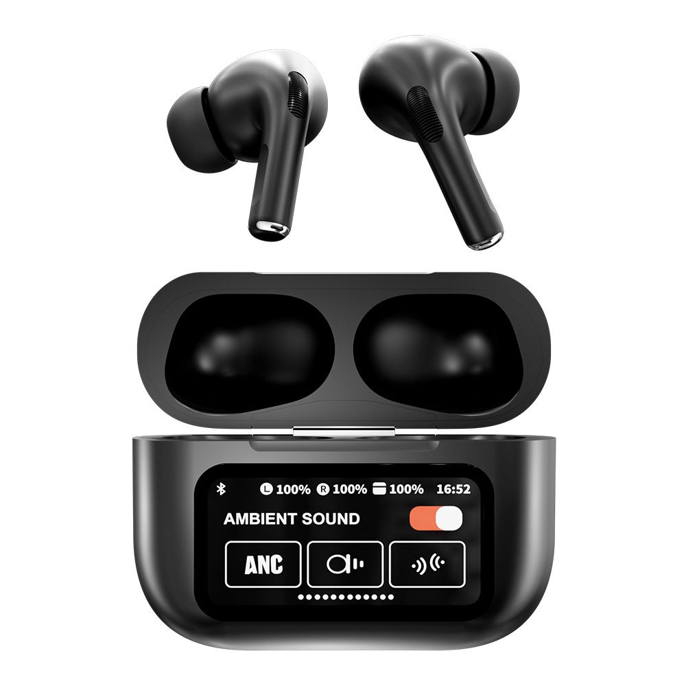 A9pro Kabelloses Bluetooth-Headset Lange Akkulaufzeit In-Ear ANC-Rauschunterdrückung Mehrsprachiger Farbbildschirm der fünften Generation_voghion.com