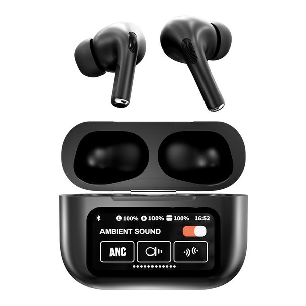 A9pro Kabelloses Bluetooth-Headset Lange Akkulaufzeit In-Ear ANC-Rauschunterdrückung Mehrsprachiger Farbbildschirm der fünften Generation_voghion.com