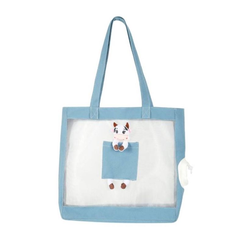Handheld Breathable Canvas Cat Bag For Outdoor_voghion.com