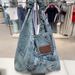 lightweight Multifunctional Washed Denim Commuter Shoulder Bag Lazy Style Fashionable Versatile_voghion.com