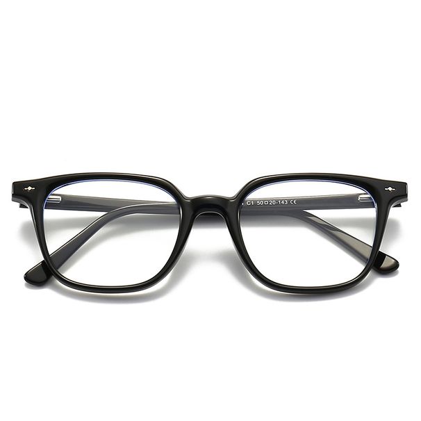 Nuovo 8354 elastico gamba rotonda, unisex TR90 montatura, specchio, occhiali anti luce blu, specchio piatto_voghion.com