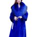 Luxury Faux Fur Coat With Fox Collar – Women's Winter Long Mink Coat (Black/Apricot/Leopard Print, M-6XL)_voghion.com