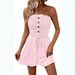 "Women's Summer Sleeveless Jumpsuit - Stylish Off-Shoulder Romper With Flared Legs, Lightweight Polyester Blend, Comfortable & Breathable, S-2XL"_voghion.com