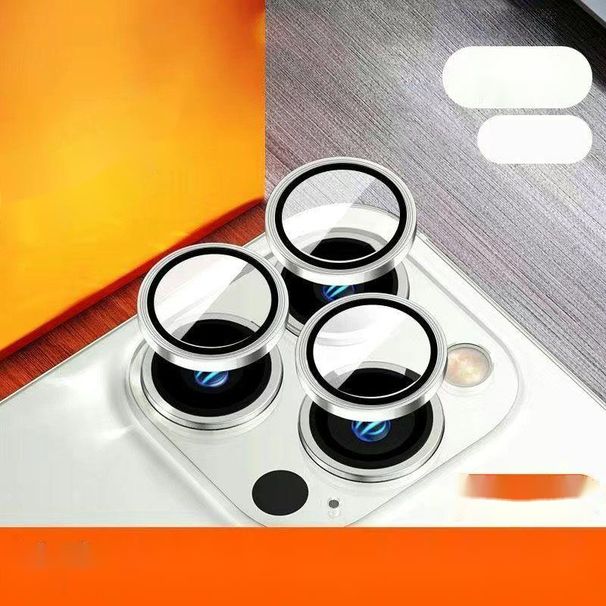 Adecuado para película de lente 16 Pro Max, anillo protector de cámara trasera templada 15/14/13_voghion.com