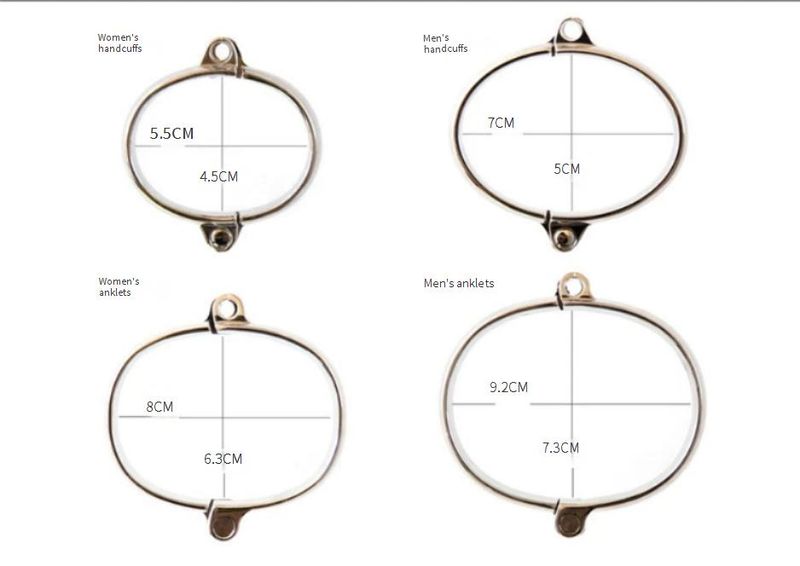 Sex Products Metal Bondage Iron Chain Hand Tie Lock Sexy Alloy Handcuffs Female Equipment Male Style Hand And Foot Bondage_voghion.com