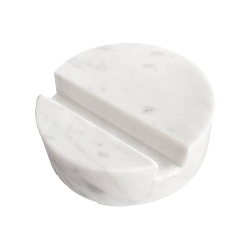 Luxuriöser Marmor-Handyständer für Handy-Tablet auf Schreibtisch, Arbeitsplatte, Tisch, Nachttisch. Schwere, massive Handyständer aus echtem Stein_voghion.com