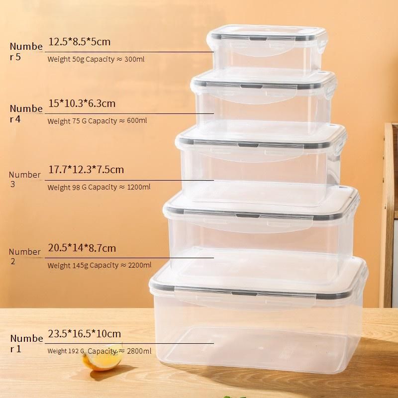 Recipientes redondos de plástico para armazenamento de alimentos com tampas - herméticos, à prova de vazamentos, sem BPA, transparentes e empilháveis para geladeira, cozinha, frutas_voghion.com