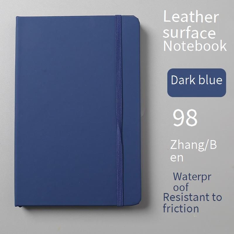 Premium leren notitieboek voor zakelijk gebruik en dagboekschrijven - A5 PU-omslag schrijfblok met dik houtvrij papier, keuze uit meerdere kleuren_voghion.com