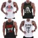 Camiseta de entrenamiento transpirable de algodón puro para hombre de Muscle Brother._voghion.com