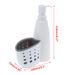 2 In 1 Bathroom Dispenser Storage Box Liquid Detergent Sponge Drainboard Soap Holder_voghion.com