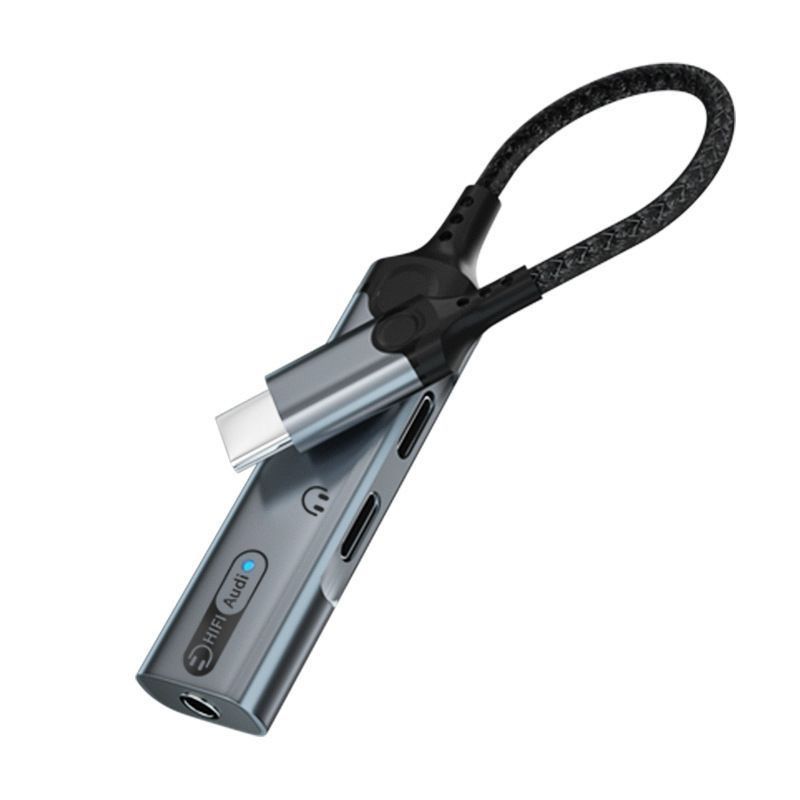 Carte son numérique 3 en 1 Type-C pour streaming en direct et jeux, adaptateur casque 3,5 mm compatible_voghion.com