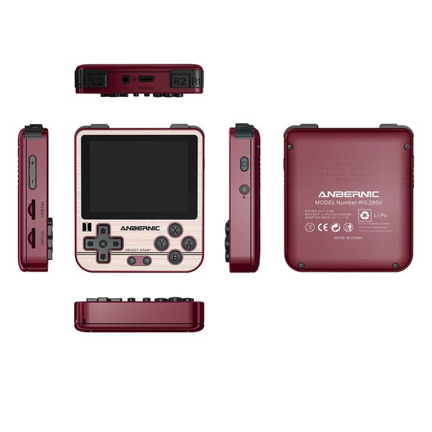 Anbernic RG280V Gaming-Gerät 64 GB Handheld-Konsole Open Source-System 2,8-Zoll-Bildschirm Viele Simulatoren Spiel-Player_voghion.com