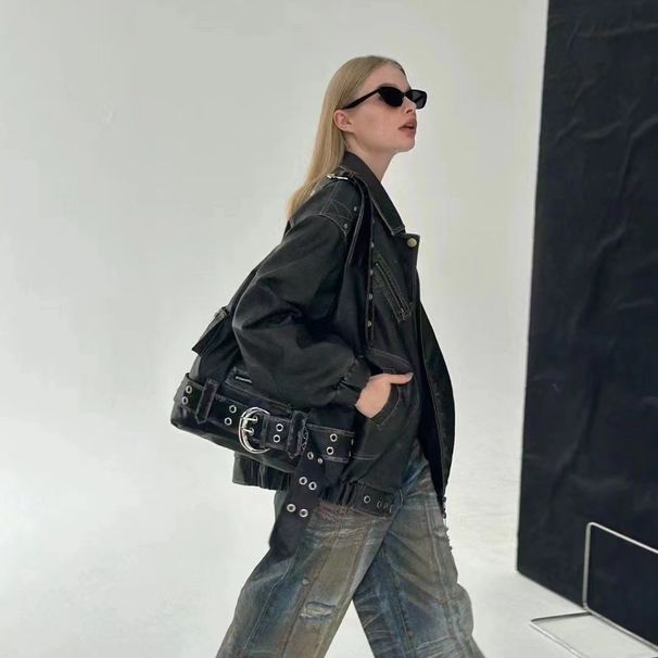 , Spicy Girl Commuter Niche Design Shoulder Crossbody Bag, New Recommendation_voghion.com