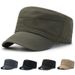 Hat Men Summer Outdoor Sun Protection Flat Cap Casual Men's Military Cap Style Sun Hat_voghion.com