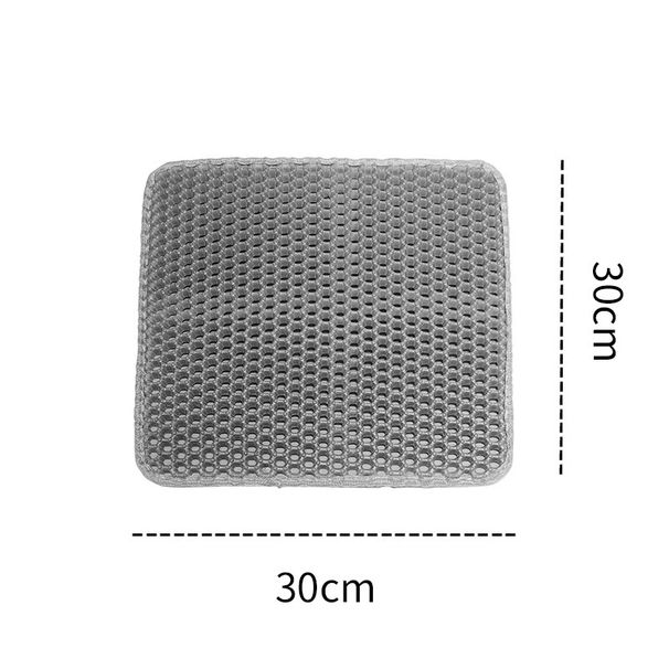 Kattsandmatta för sällskapsdjur läckande hål Honeycomb kattsandsmatta Hushållsmatta för husdjur Hund Kennelmatta EVA Anti-halk vattentät kattfotsmatta_voghion.com