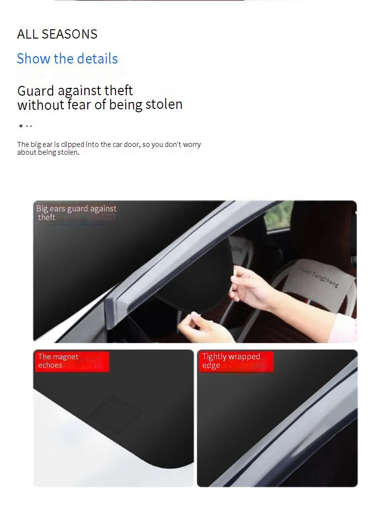 Automašīnas sniega aizsargs priekšējais vējstikla pārsegs priekšējais vējstikls ziemas vējstila aizsardzība pret sniegu ziemas automašīnas logs sniega un sala antifrīza pārsegs_voghion.com