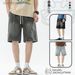 Herrenbekleidung Farbverlauf Nähte Retro Trendy Denim Lose Casual Shorts_voghion.com