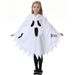 Halloween Children's Costumes Men And Women Luminous White Screaming Grimace Ghost Cape Party Dress Up Cape Prom Costume_voghion.com