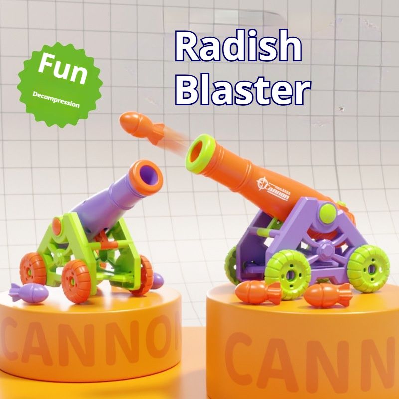 Viral Foam Carrot Cannon Toy – Safe Projectile Launcher For Kids (3-14 Years) – Fun Outdoor & Indoor Shooting Game For Boys & Girls_voghion.com