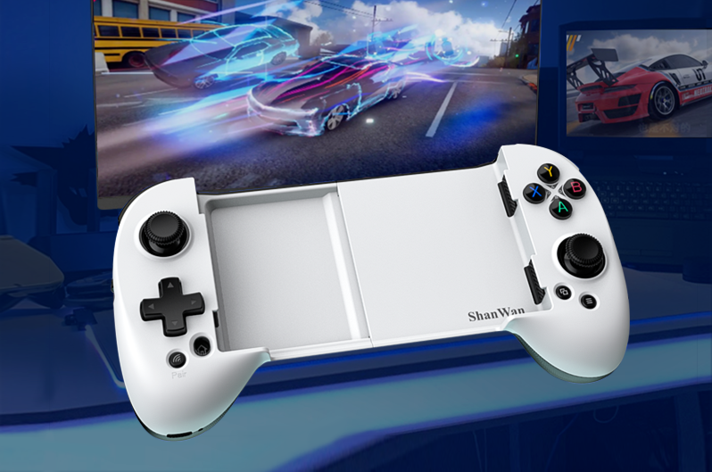 Shanwan Q133XL Impugnatura per giochi mobili per telefono, console portatile, joystick Hall, pulsanti macro, Android HarmonyOS universale_voghion.com