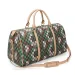 Designer Bag Free Shipping Geometric Checkered Duffle Bag With Adjustable Strap And Top Handles_voghion.com
