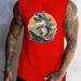 Men's Vest New Chinese Style Cute Shark Round Neck T-Shirt 3D Print Fashion Sleeveless Clothing_voghion.com