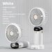 Mini Handheld USB Fan – 3000mAh Foldable 5-Speed Rechargeable Desk & Neck Fan_voghion.com