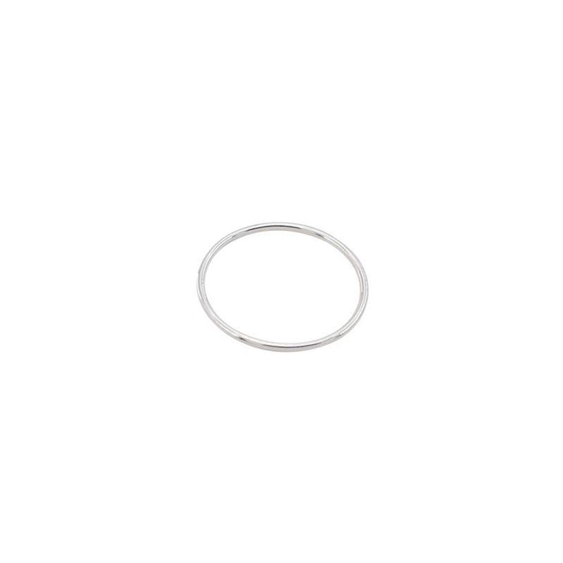 South Korea Dongdaemun ins style single-loop thin ring Women's silver mix-and-match stacking ring 2023 new fashion jewelry_voghion.com