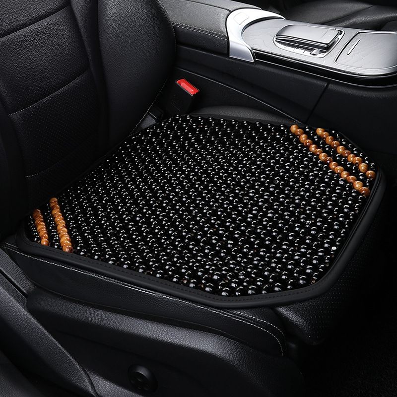 wooden bead waist headrest summer car seat cushion massage single seat square cushion factory direct price a generation of hair_voghion.com