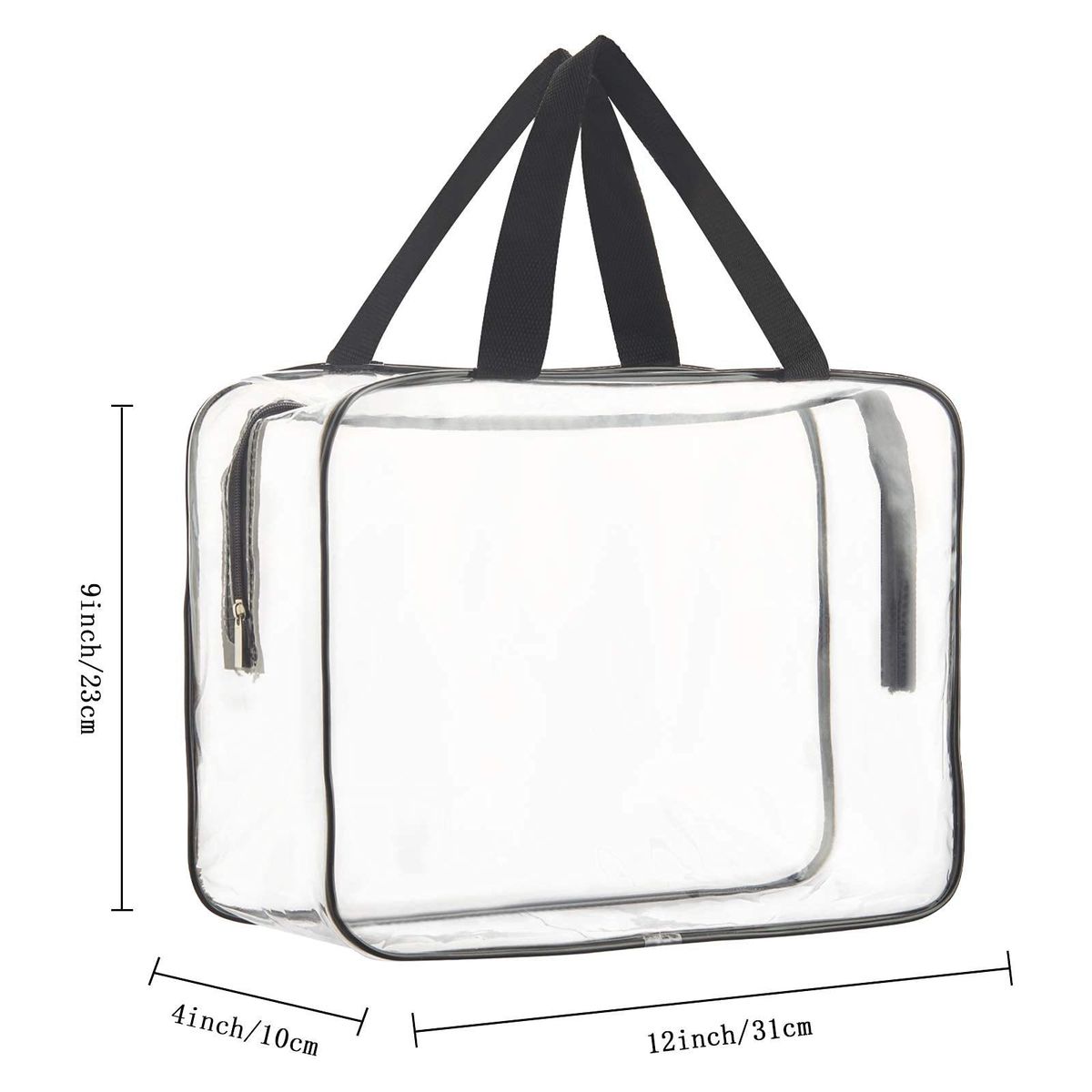 Borsa portaoggetti extra large con cerniera e manici - Organizer per vestiti resistente per viaggi, traslochi e casa (design pieghevole salvaspazio)_voghion.com