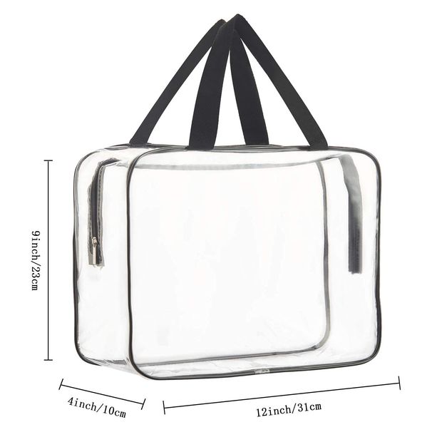 Borsa portaoggetti extra large con cerniera e manici - Organizer per vestiti resistente per viaggi, traslochi e casa (design pieghevole salvaspazio)_voghion.com