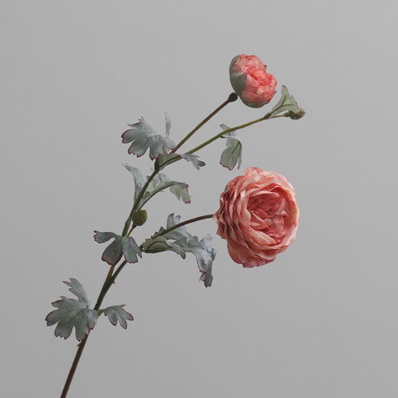 Floral wholesale imitation flowers silk flowers buttercup flowers land lotus retro oil painting peony wedding home model room decoration_voghion.com