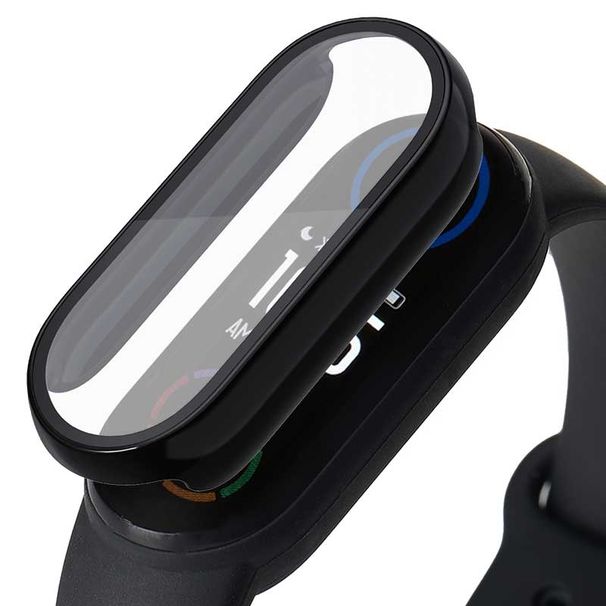 Datora korpuss + stikls Xiaomi band 7 Pretskrāpējuma vākam Rūdīta stikla aizsargs Miband 7 Shell pretskrāpējumu bufera piederumiem_voghion.com