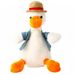 Nouveau jouet en peluche canard répété apprenant à parler enregistrement chant, jouets mâles et femelles jouet en peluche poupée canard répété_voghion.com