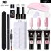 Nail Glue 15ml Nail Extension Glue Set Nail Mold Double Headed Brush Nail Crystal Extension Glue Set Phototherapy Gel_voghion.com