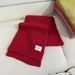 Sciarpa rossa per donna, stile coreano, versatile, per studenti, invernale, calda, tinta unita, scaldacollo lavorato a maglia spesso_voghion.com