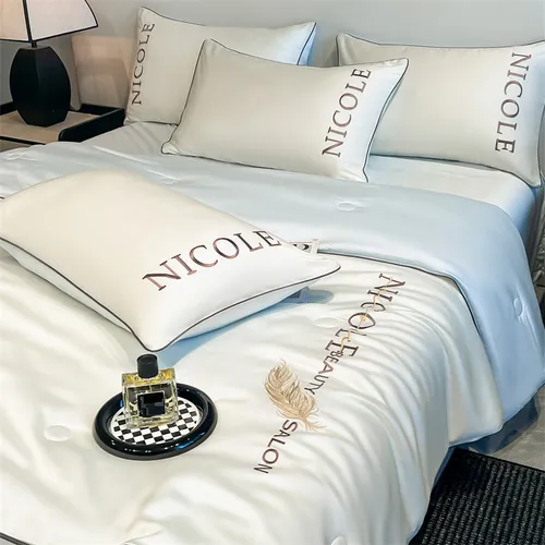 Cooling Tencel Summer Blanket Set - Ultra-Soft & Breathable Lightweight For Air Conditioning (Machine Washable Twin/Queen/King Size 3-Piece)_voghion.com
