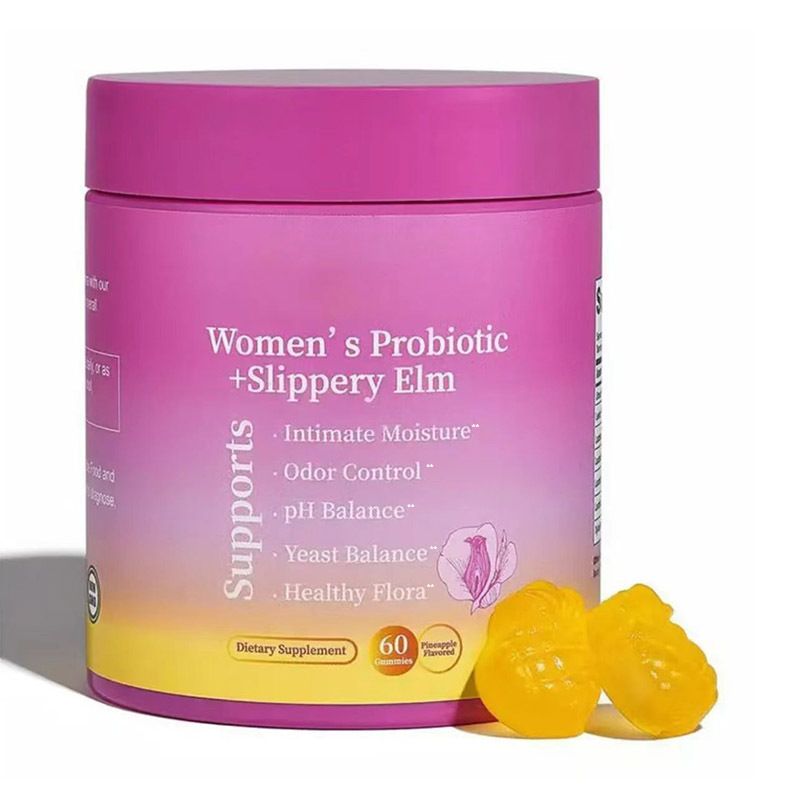 Women's Probiotic + Slippery Elm Gummies 60 Gummies_voghion.com