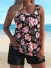 Ladies' Two-piece Casual Plus Size Beach Tankini Swimsuit_voghion.com