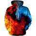 Neue bunte Flamme 3D fluoreszierende Unisex Herbst Winter Sweatshirt lustige Jacke schwarz Hoodie_voghion.com