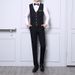 Anzug im neuen Stil für die Arbeit, modischer Slim Fit-Westenanzug für den Business-Bereich, zweiteiliges Set für Männer_voghion.com