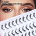 Eyelashes Set One Piece Natural Curl False Eyelashes Eye End Lengthening Whole Cluster Short Self Grafted Eyelashes 20 Pairs_voghion.com