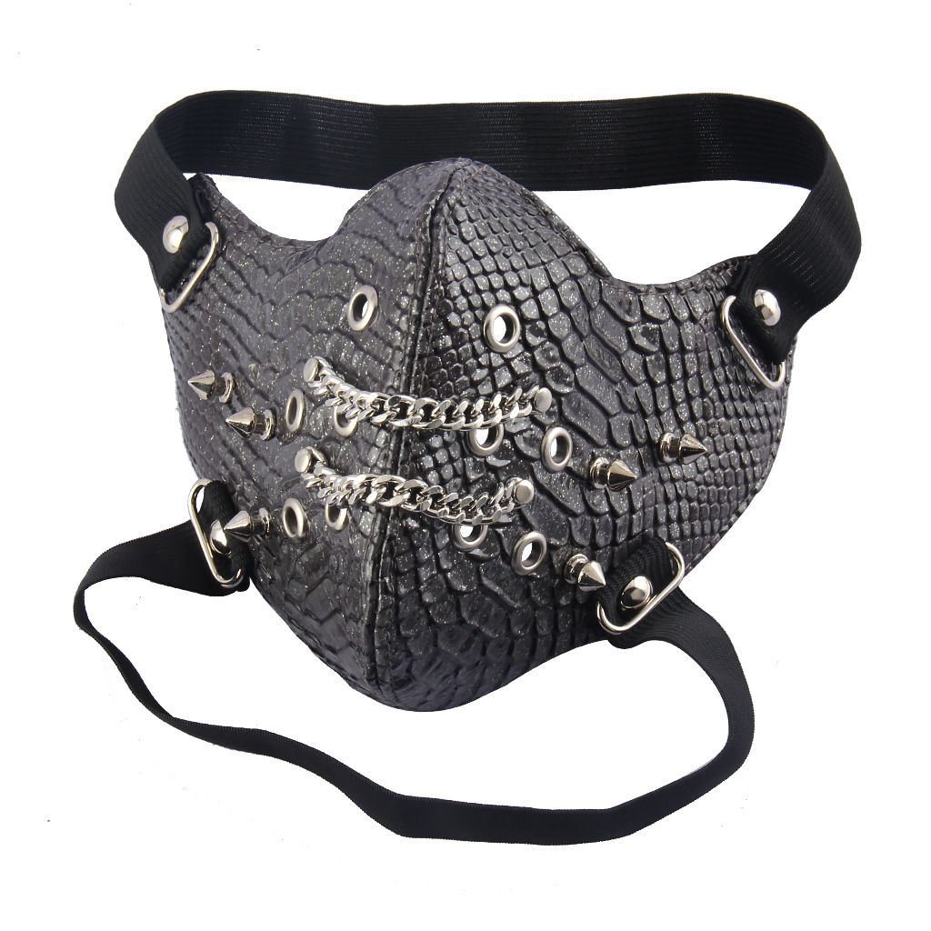 Autumn And Winter Cycling Accessories Warm Face Shield Sun Skull Alloy Dustproof Mask For Men_voghion.com