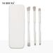 Makeup Brushes & Tools Yasna Portable Makeup Brush Set Of 6 Brushes Double Headed With Mirror Mini Detail Eye Eye Shadow Brush Makeup Tools_voghion.com