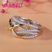 Hot Sales Sterling Sier Infinity Love Ring Glanzend Kubikzirkon Schleife Buschtaf 8 Éiwegkeet Verspriechen Bijouen fir Fra Frëndin_voghion.com