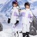 New Children's Suit Set For Boys Girls, Winter Outdoor Windproof, Water-Resistant, Warm, Thickened Ski Jacket And Pants_voghion.com