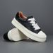 Genuine Leather Men's Casual Board 2025 New Thick Bottom Color Versatile Low Men's Fashion Wide Lace Youth Casual Shoes Fashion Versatile_voghion.com
