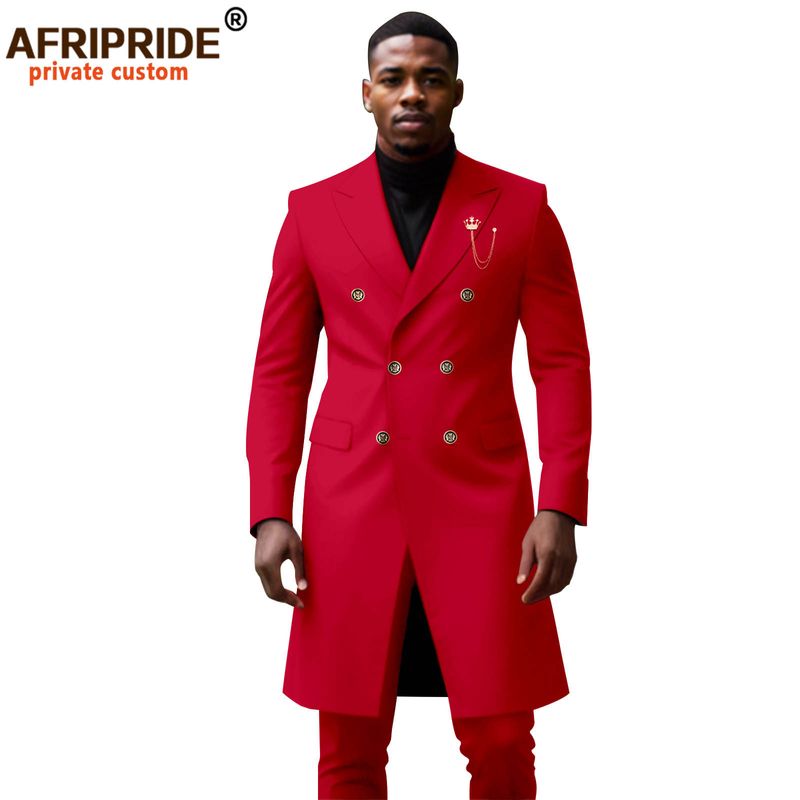 Ropa de hombre Conjunto de dos piezas ajustado para hombres africanos_voghion.com